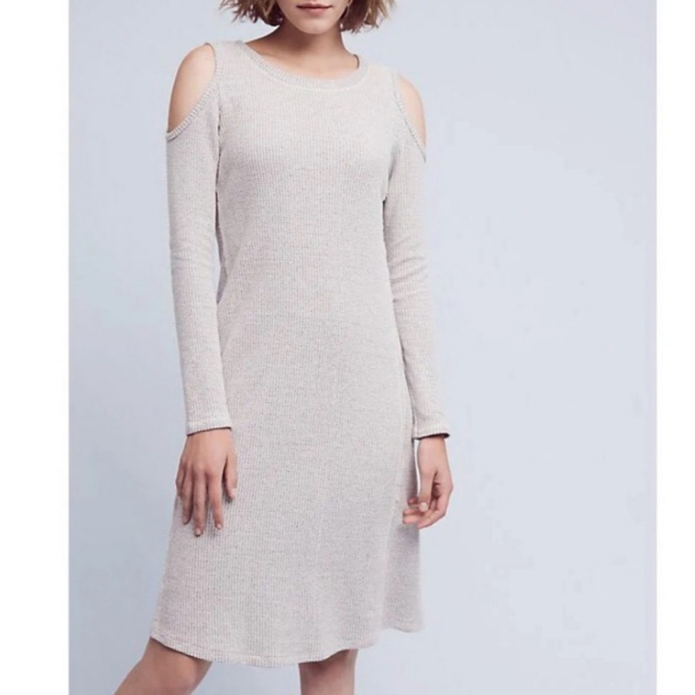 Sol Angeles Cold Shoulder Sweater Dress